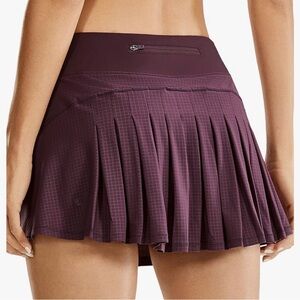 Women's Purple Pleated tennis or golf Skirt